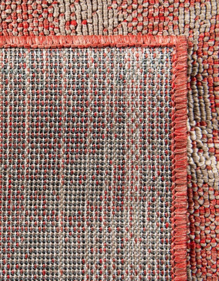 Detail image of  7' 10 x 7' 10  Washable Botanical Indoor / Outdoor Square Rug