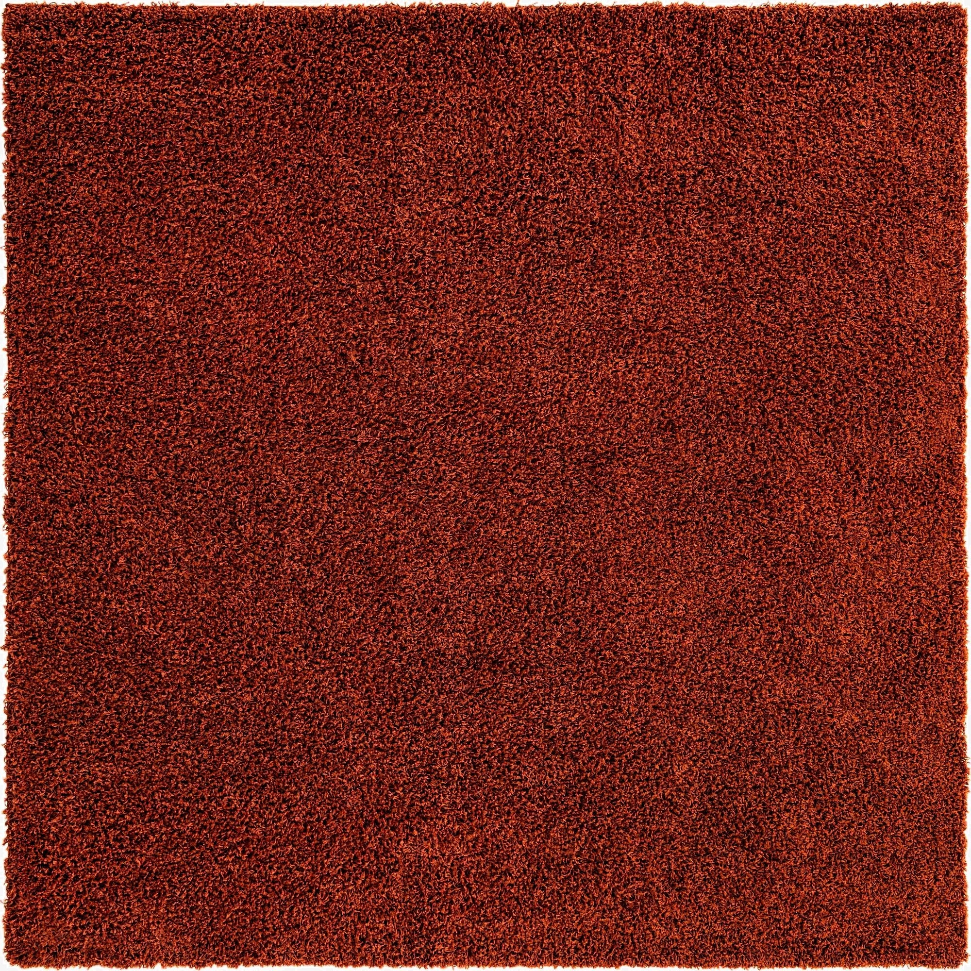  7' 10 x 7' 10 Solid Shag Square Rug