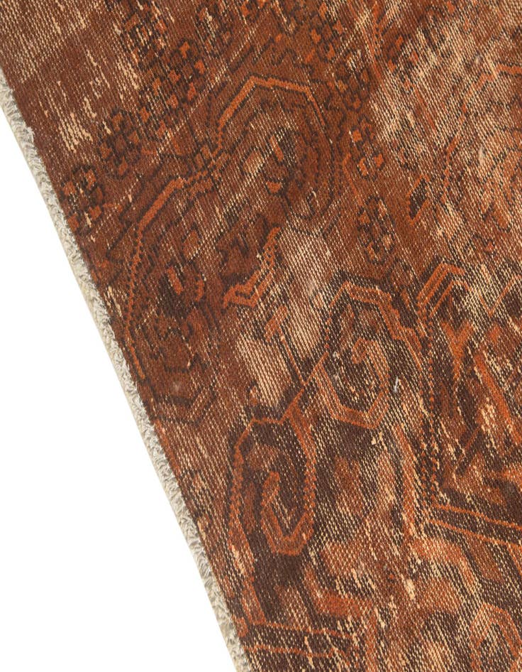 Detail image of  5' 1 x 5' 2  Hand Knotted Ultra Vintage Persian Wool Square Rug