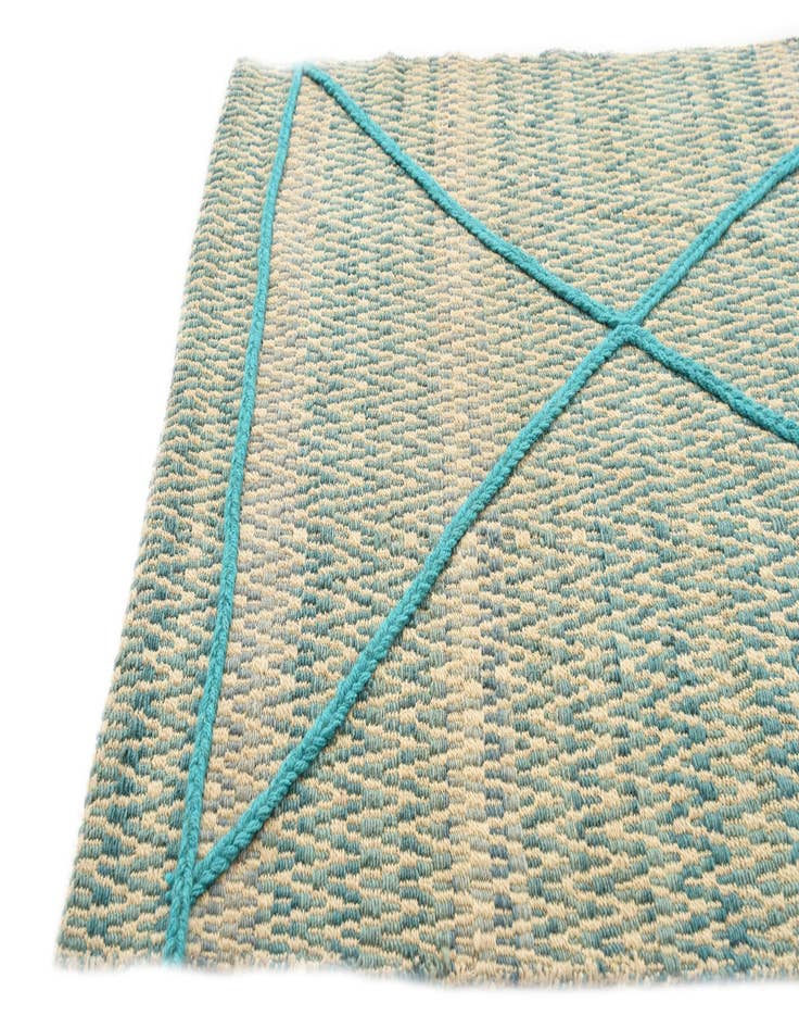 Detail image of  2' 7 x 9' 10  Hand Knotted Darya Wool Runner Rug