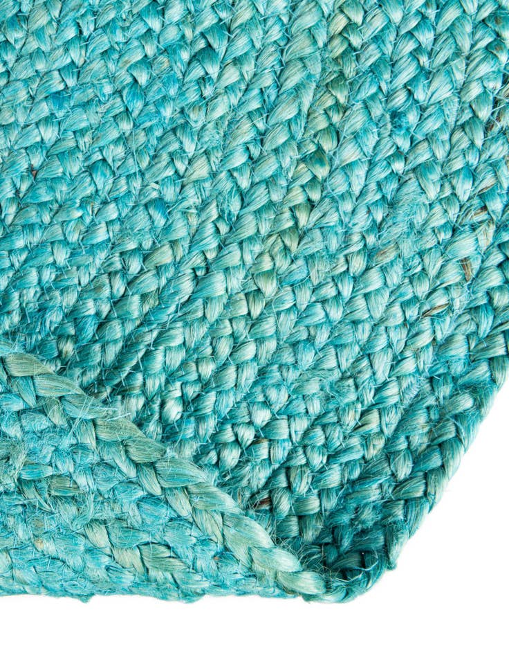 Detail image of  2' 2 x 3' 7  Hand Braided Jute Hearth Rug