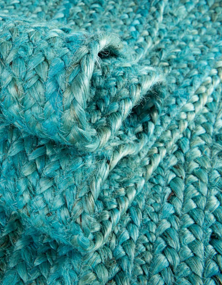 Detail image of  2' 2 x 3' 7  Hand Braided Jute Hearth Rug