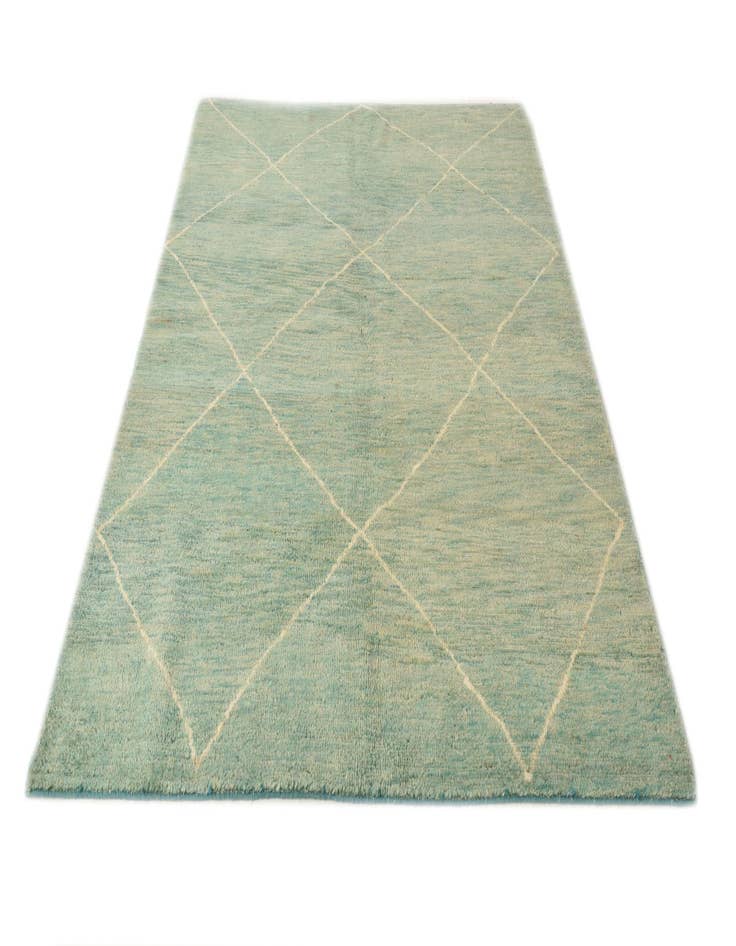 Detail image of  5' 7 x 7' 7  Hand Knotted Moroccan Wool Rug