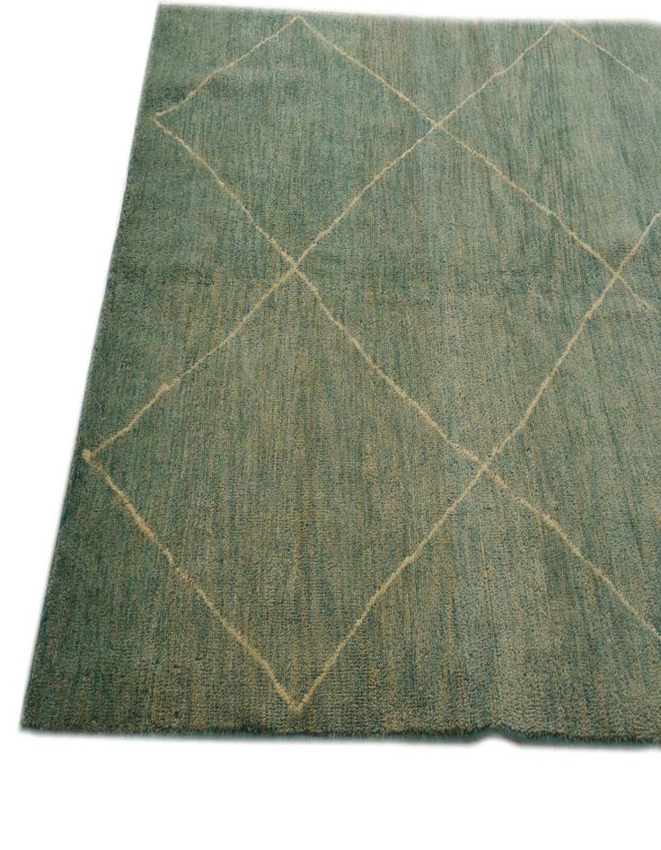 Detail image of  5' 7 x 7' 7  Hand Knotted Moroccan Wool Rug