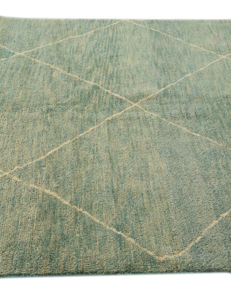 Detail image of  5' 7 x 7' 7  Hand Knotted Moroccan Wool Rug