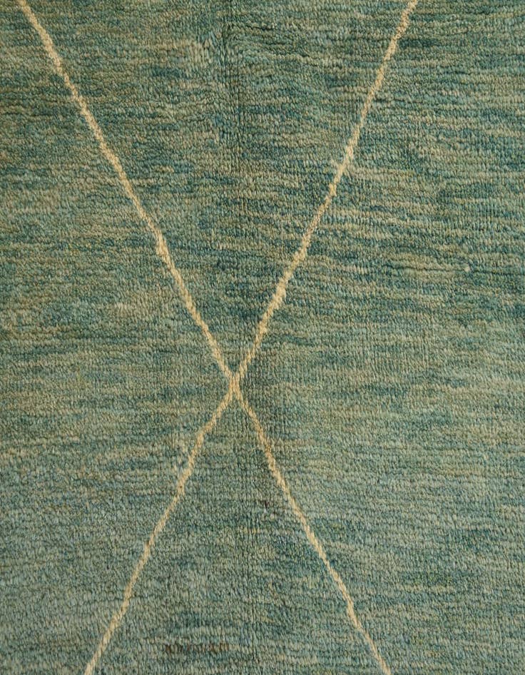 Detail image of  5' 7 x 7' 7  Hand Knotted Moroccan Wool Rug