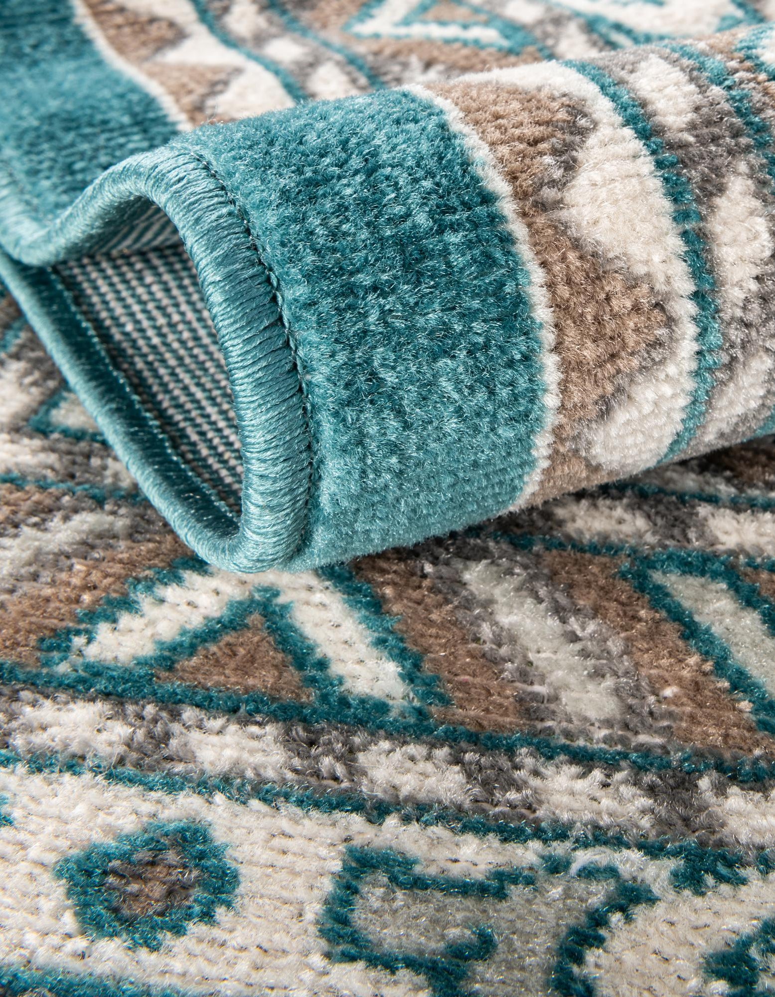 Turquoise 5' x 5' SoHo Octagon Rug | Rugs.com