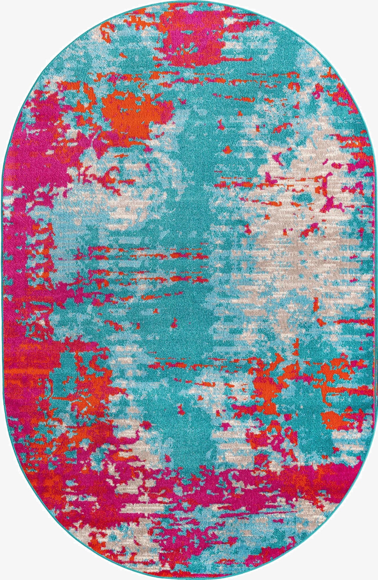  5' 3 x 8' Azalea Oval Rug