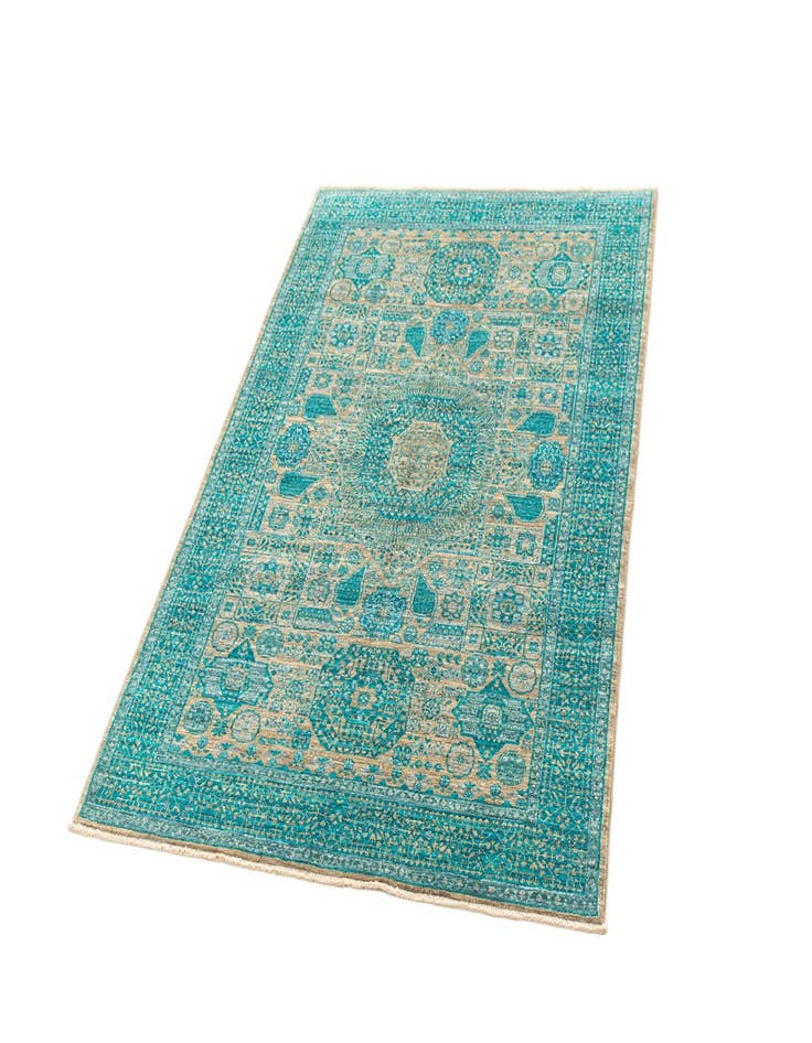 Detail image of  4' x 6'  Hand Knotted Amina Rug