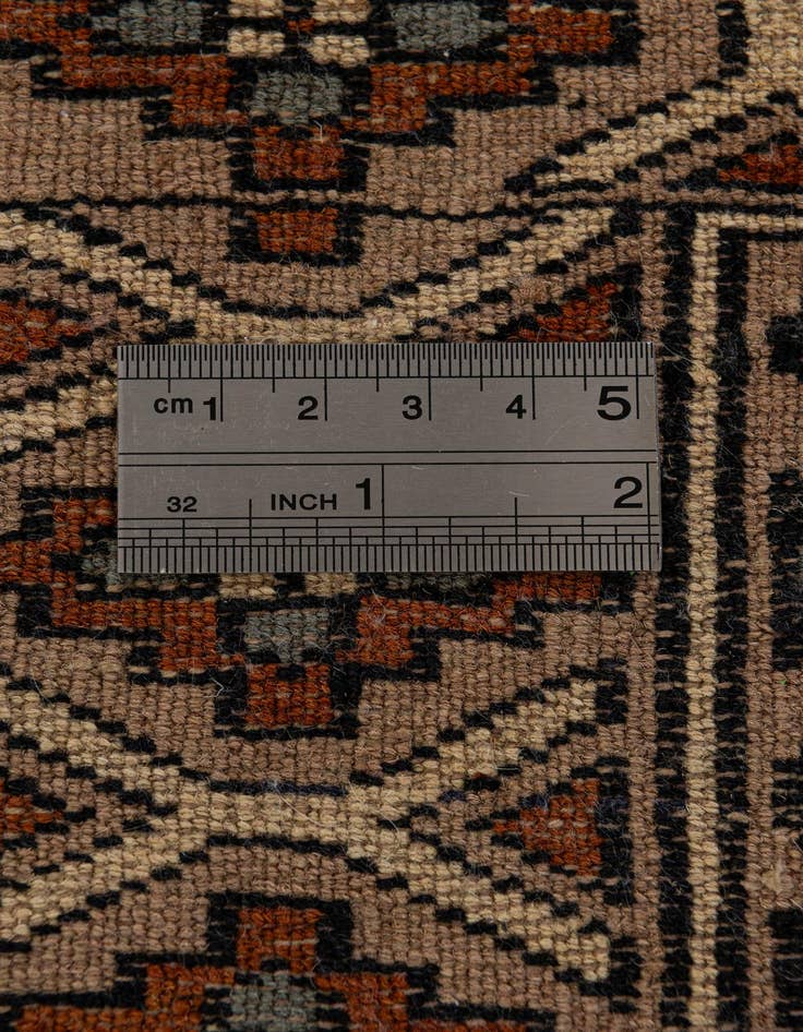 Detail image of  2' 8 x 4' 3  Hand Knotted Bokhara Oriental Wool Rug