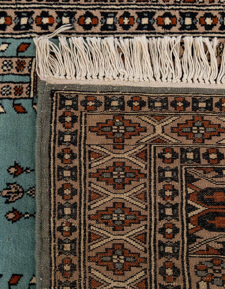 Detail image of  2' 8 x 4' 3  Hand Knotted Bokhara Oriental Wool Rug