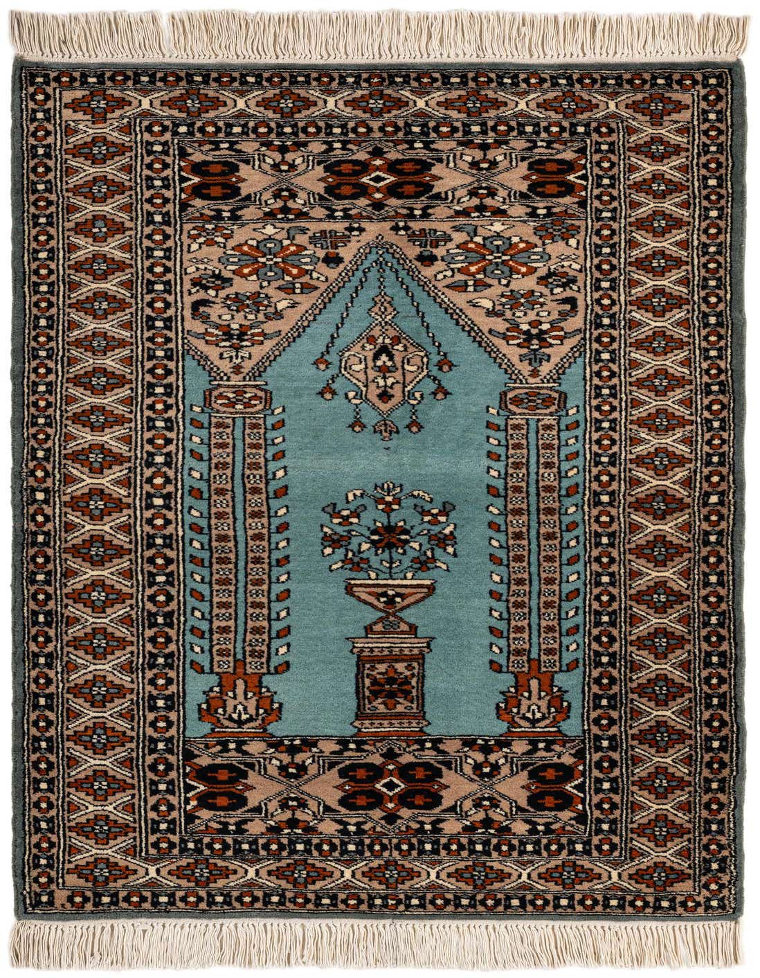 Primary image  2' 8 x 4' 3  Hand Knotted Bokhara Oriental Wool Rug