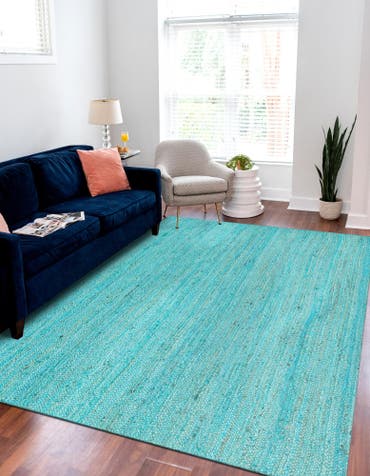  5' 1 x 8'  Hand Braided Jute Rug