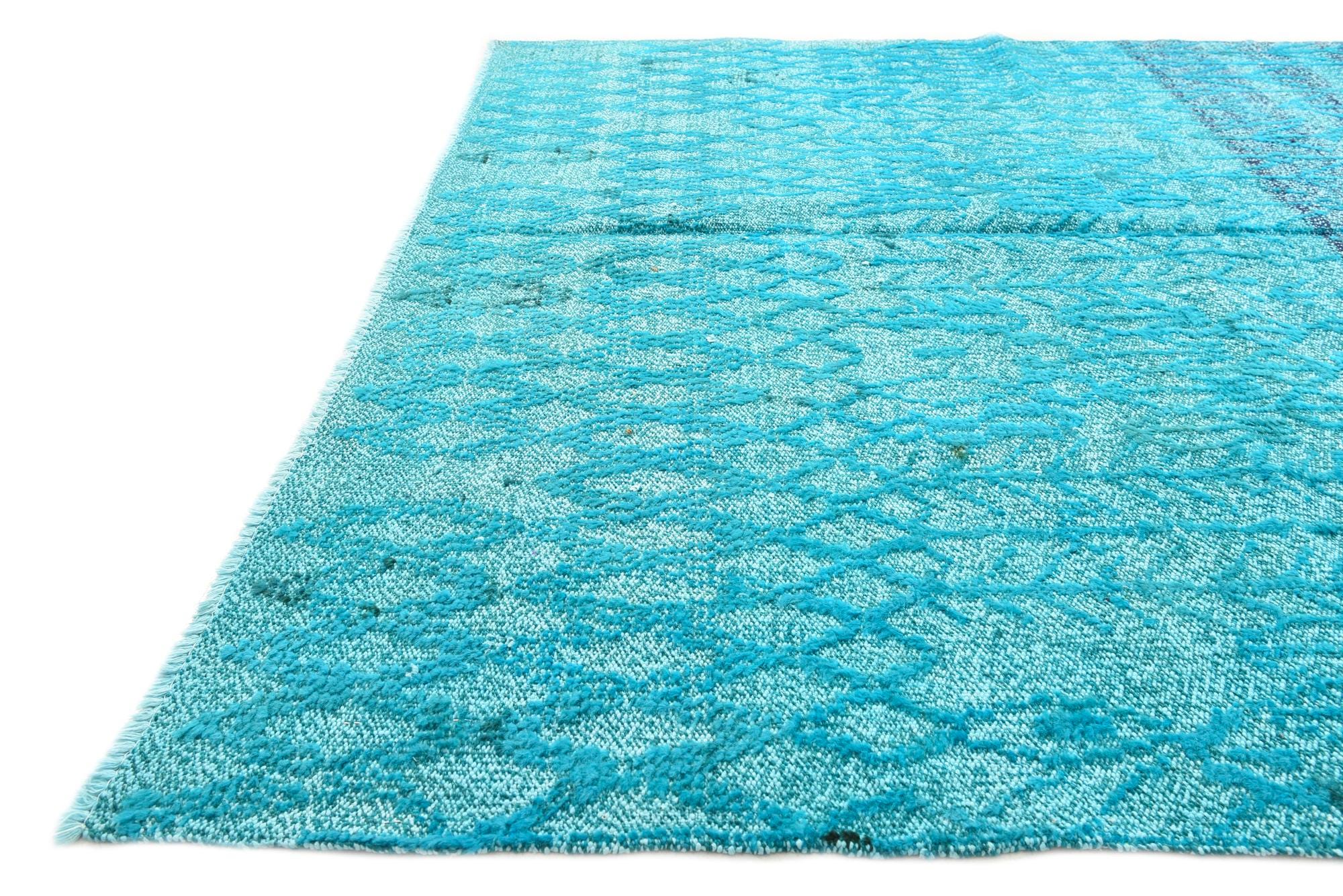 Turquoise 5' 4 x 8' 5 Hand Knotted Darya Wool Rug | Rugs.com