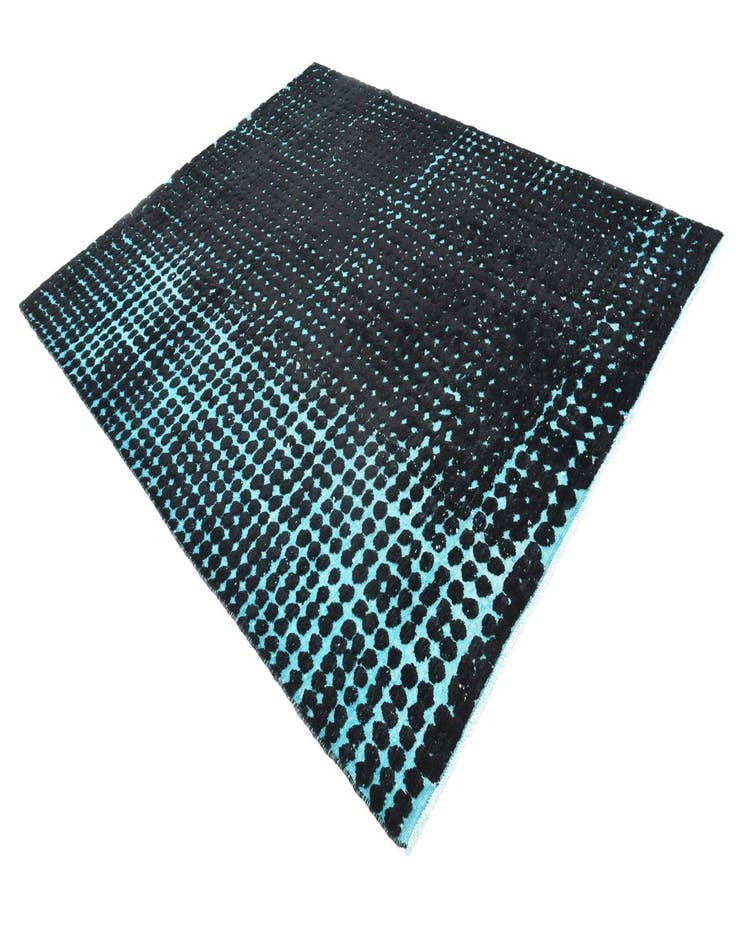 Detail image of  7' 9 x 9' 9  Hand Knotted Darya Wool Rug