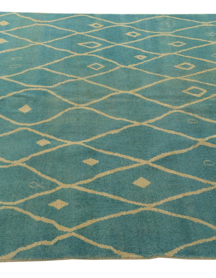 Detail image of  5' 8 x 8'  Hand Knotted Darya Wool Rug