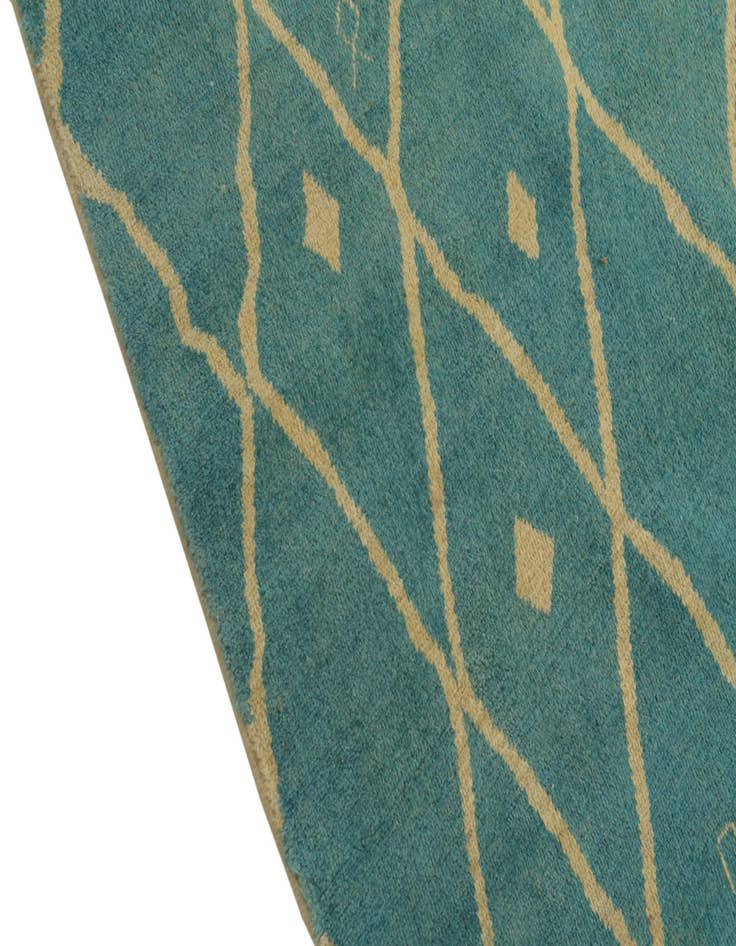 Detail image of  5' 8 x 8'  Hand Knotted Darya Wool Rug