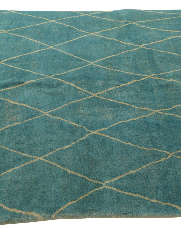 Detail image of  5' 8 x 8'  Hand Knotted Darya Wool Rug