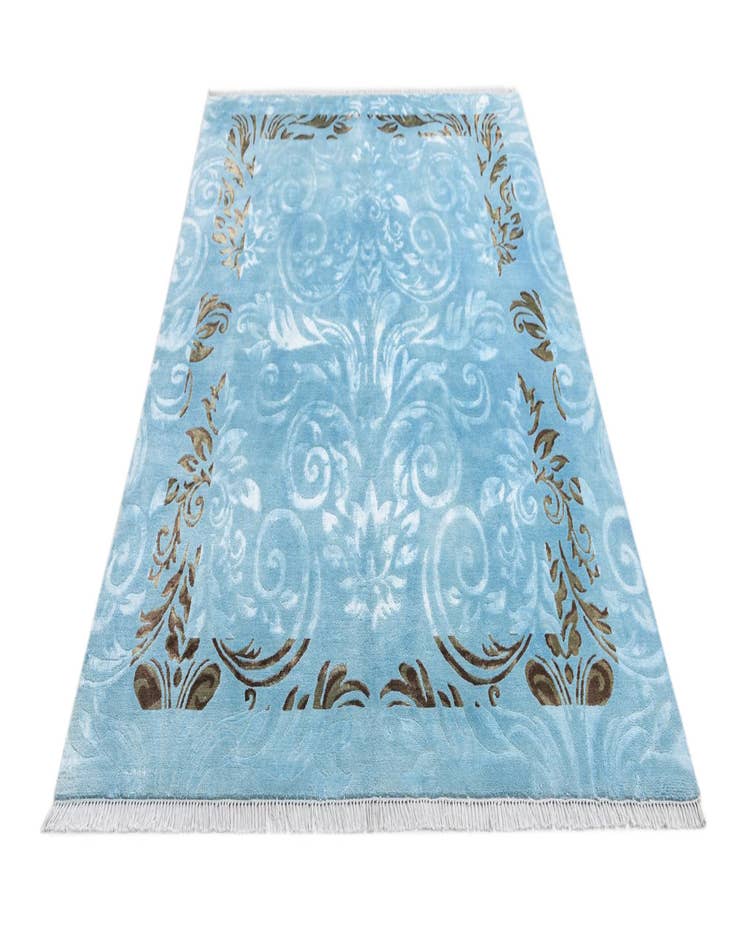 Detail image of  5' 10 x 8'  Hand Knotted Darya Wool Rug