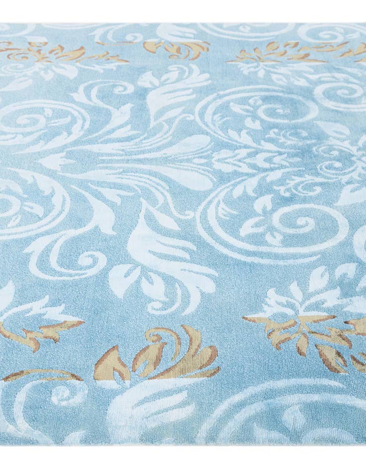 Detail image of  5' 10 x 8'  Hand Knotted Darya Wool Rug