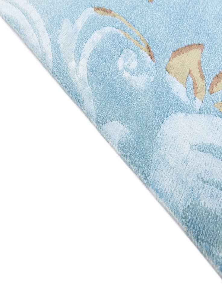 Detail image of  5' 10 x 8'  Hand Knotted Darya Wool Rug