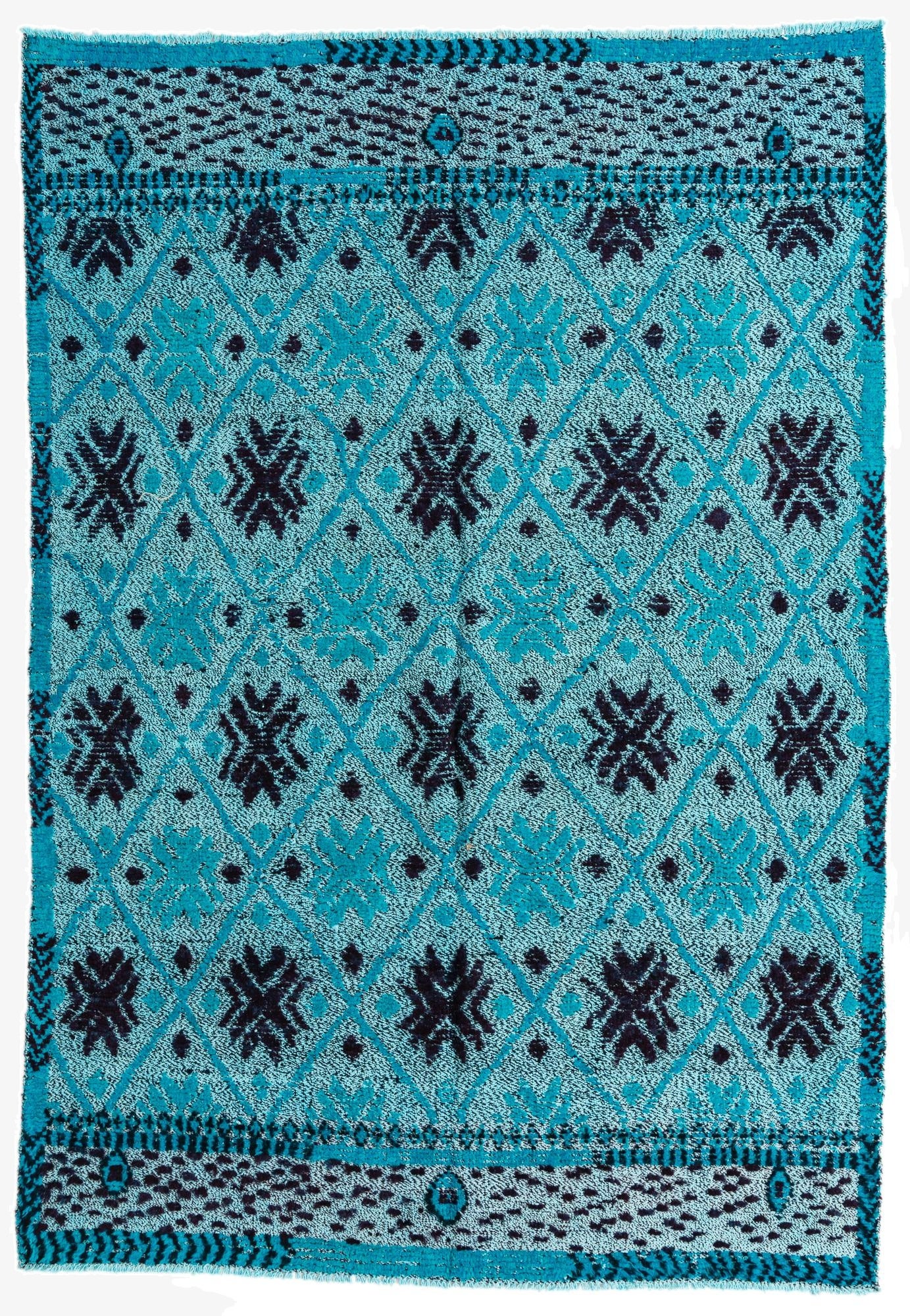  5' 6 x 8'  Hand Knotted Darya Wool Rug