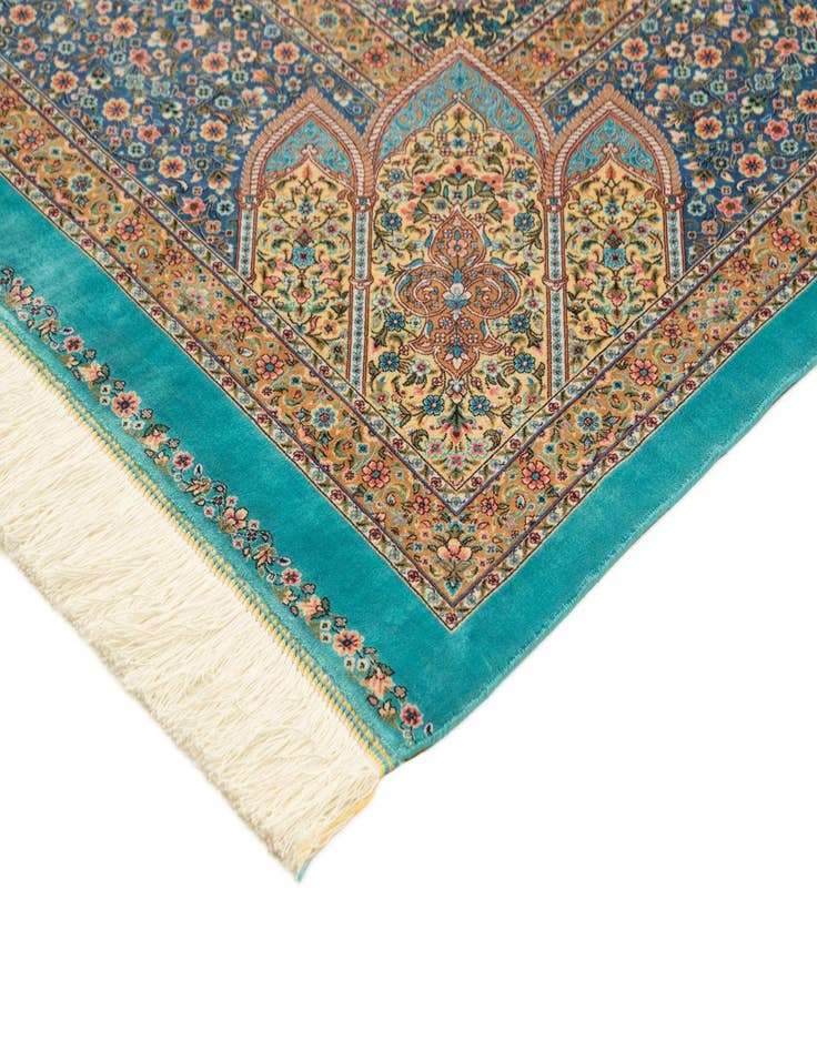 Detail image of  6' 6 x 9' 8 Ghom Design Rug