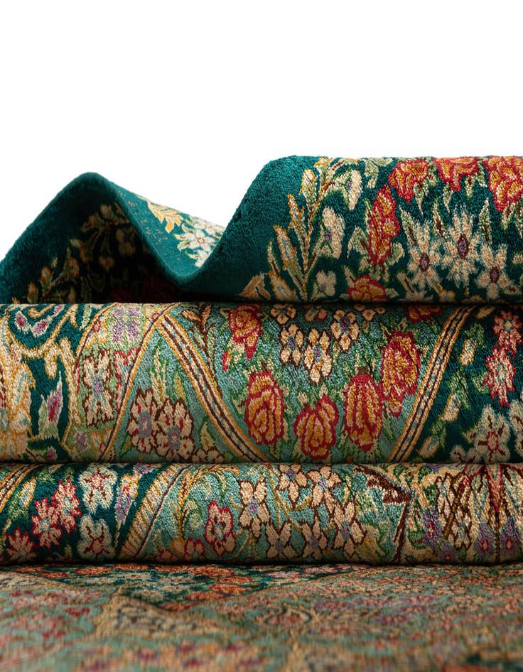 Detail image of  3' 4 x 5' 1 Ghom Silk Rug