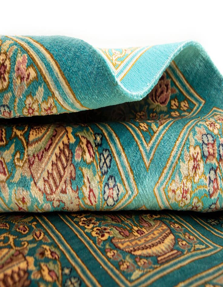 Detail image of  1' 11 x 2' 11 Ghom Silk Rug