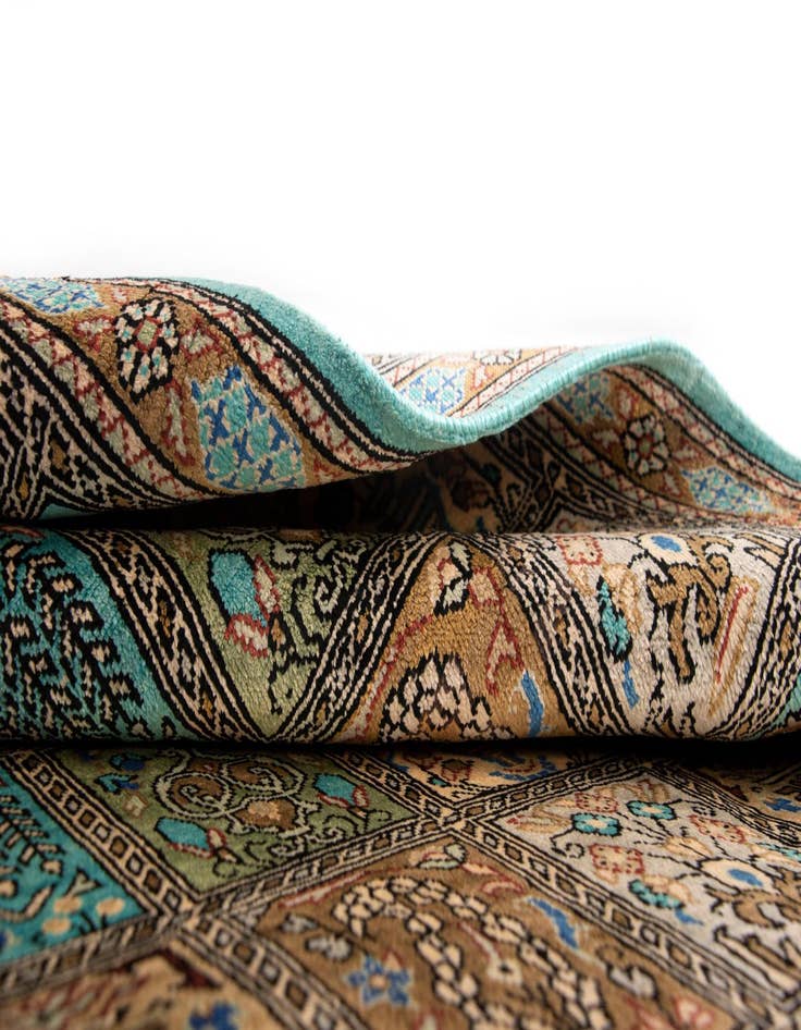 Detail image of  1' 11 x 2' 11 Ghom Silk Rug