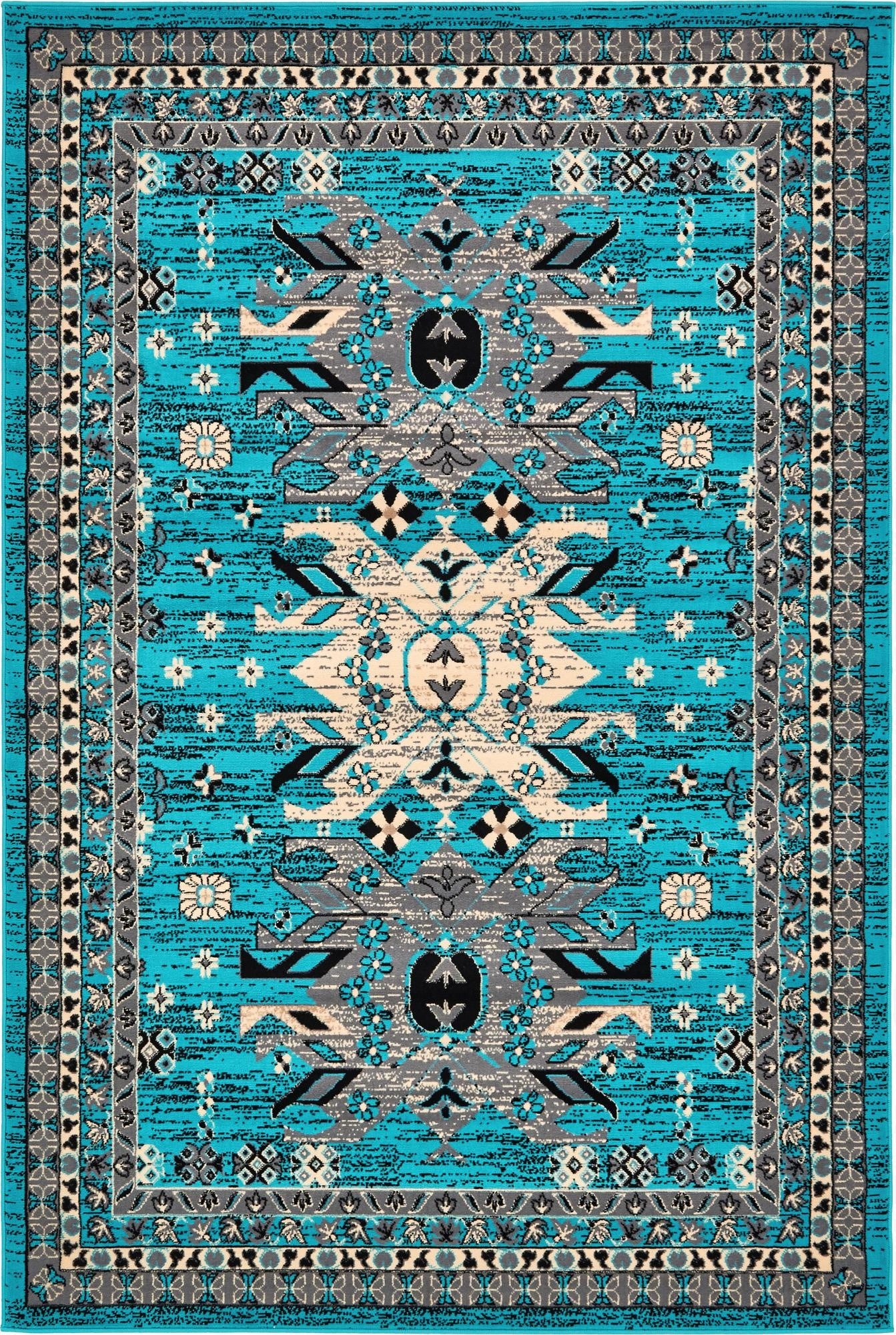  6' x 9' Heris Rug