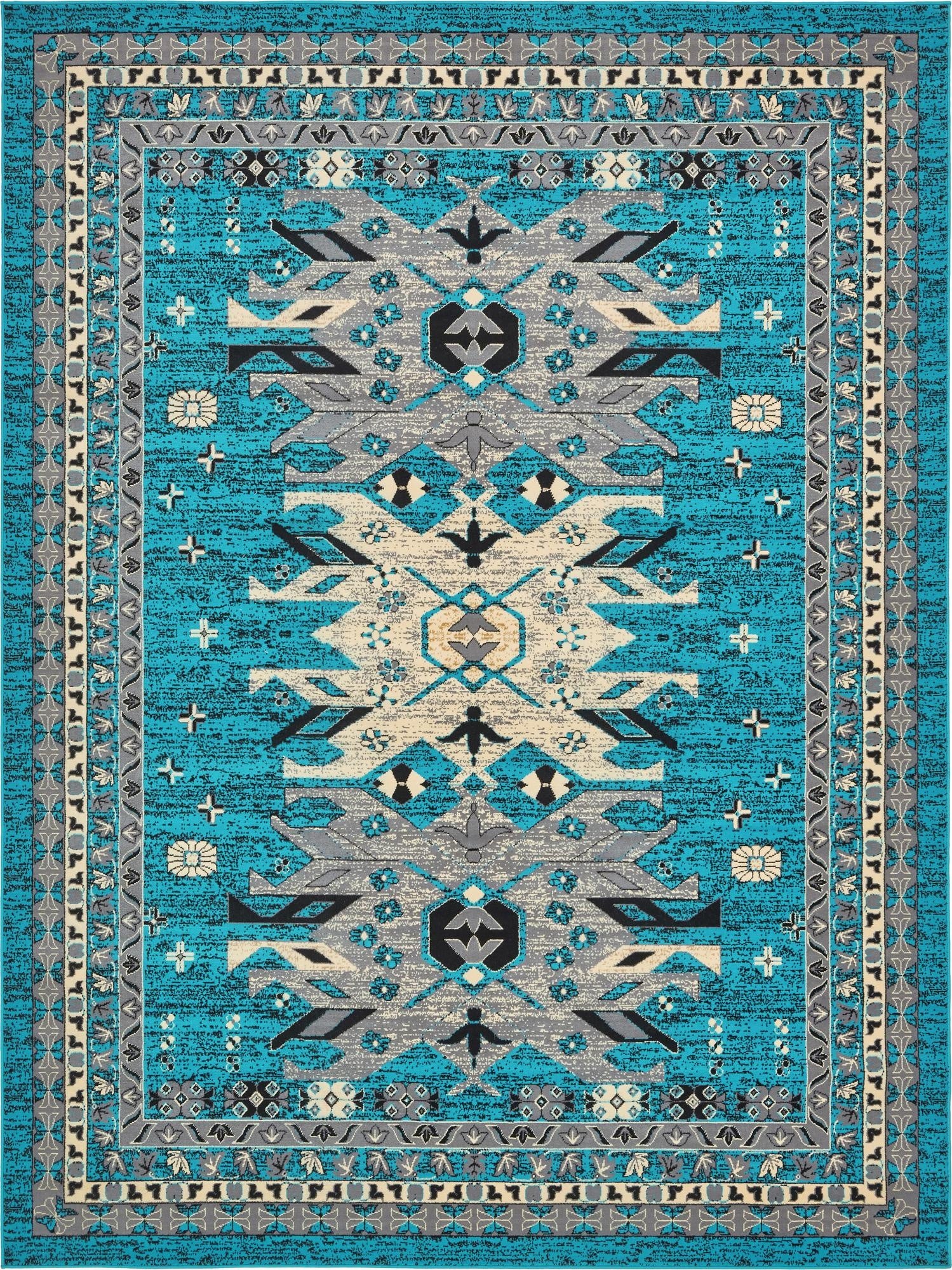  9' x 12' Heris Rug