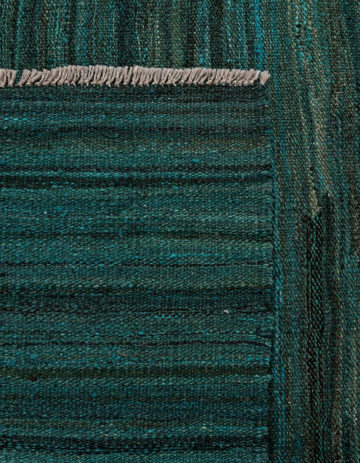 Detail image of  6' 7 x 9' 8  Hand Woven Kilim Modern Wool Rug