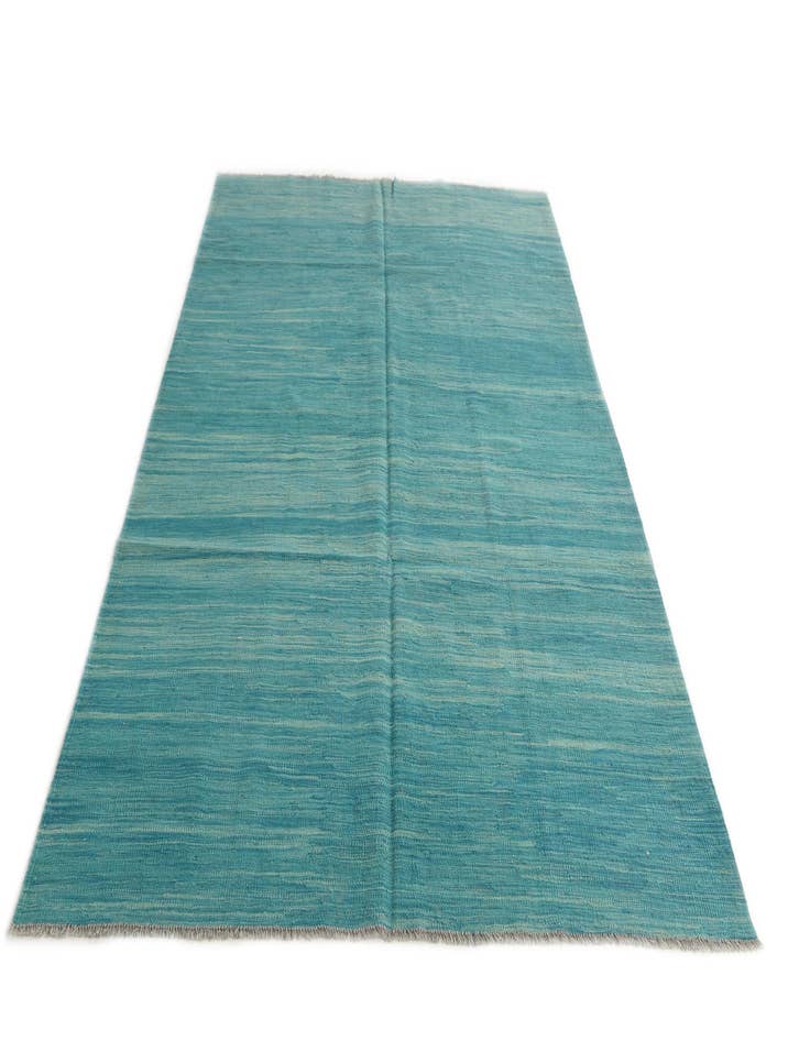 Detail image of  5' 4 x 8'  Hand Woven Kilim Modern Wool Rug