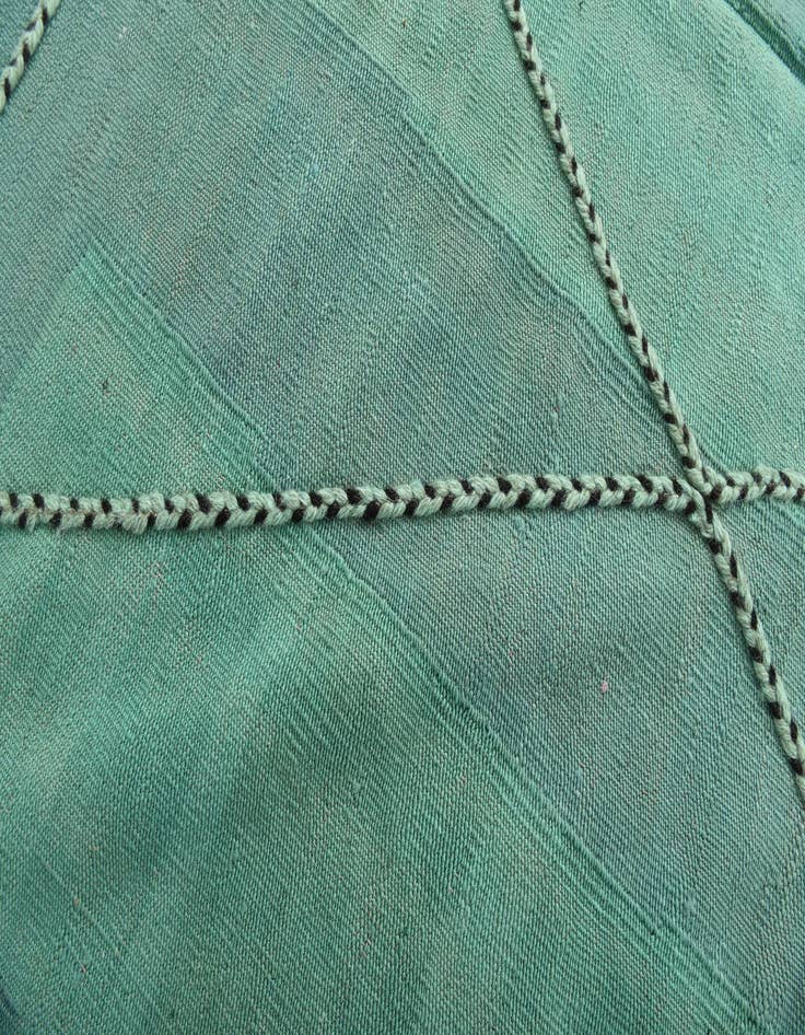 Detail image of  7' 11 x 10' 11  Hand Woven Kilim Modern Wool Rug