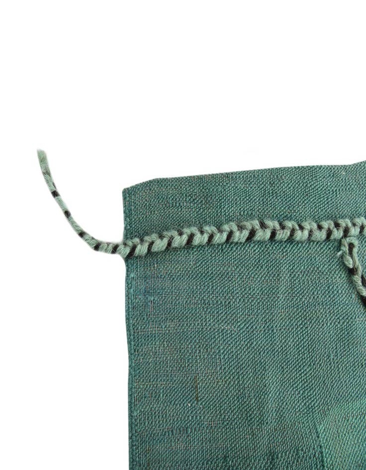 Detail image of  7' 11 x 10' 11  Hand Woven Kilim Modern Wool Rug