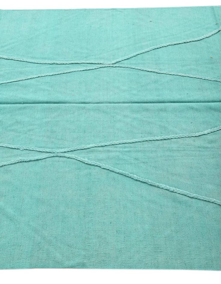 Detail image of  5' 2 x 6' 7  Hand Woven Kilim Modern Wool Rug