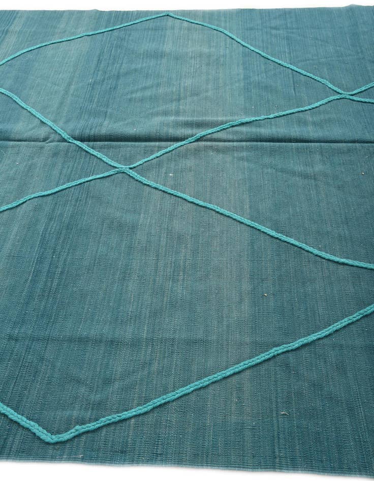 Detail image of  7' x 9' 7  Hand Woven Kilim Modern Wool Rug