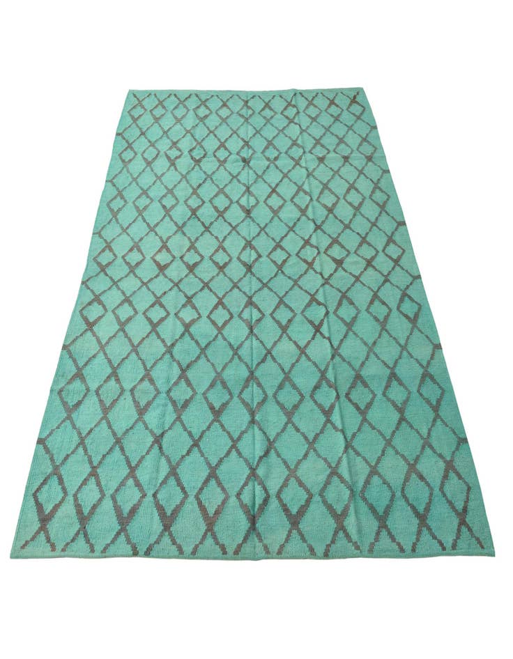 Detail image of  6' 1 x 7' 5  Hand Woven Kilim Modern Wool Rug