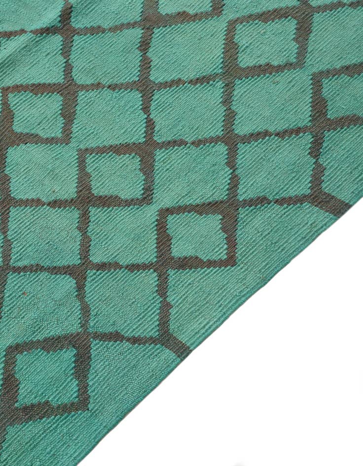 Detail image of  6' 1 x 7' 5  Hand Woven Kilim Modern Wool Rug