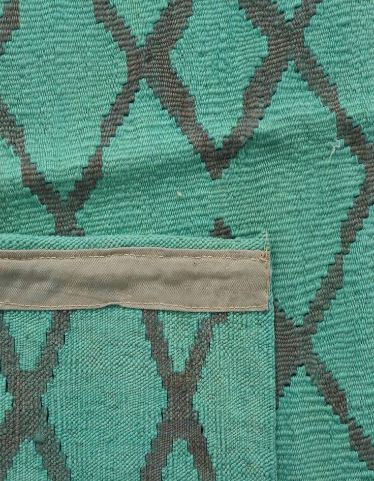 Detail image of  6' 1 x 7' 5  Hand Woven Kilim Modern Wool Rug