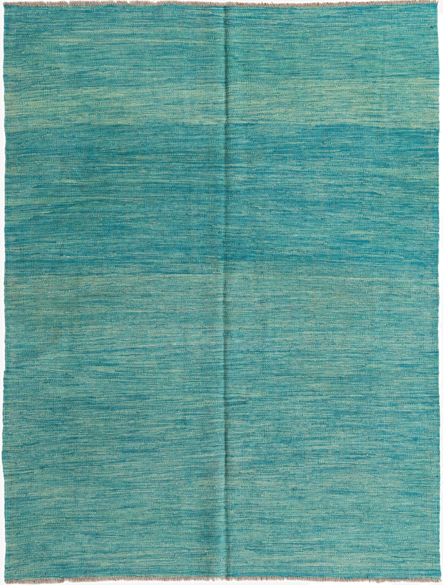  4' 10 x 6' 6  Hand Woven Kilim Modern Wool Rug