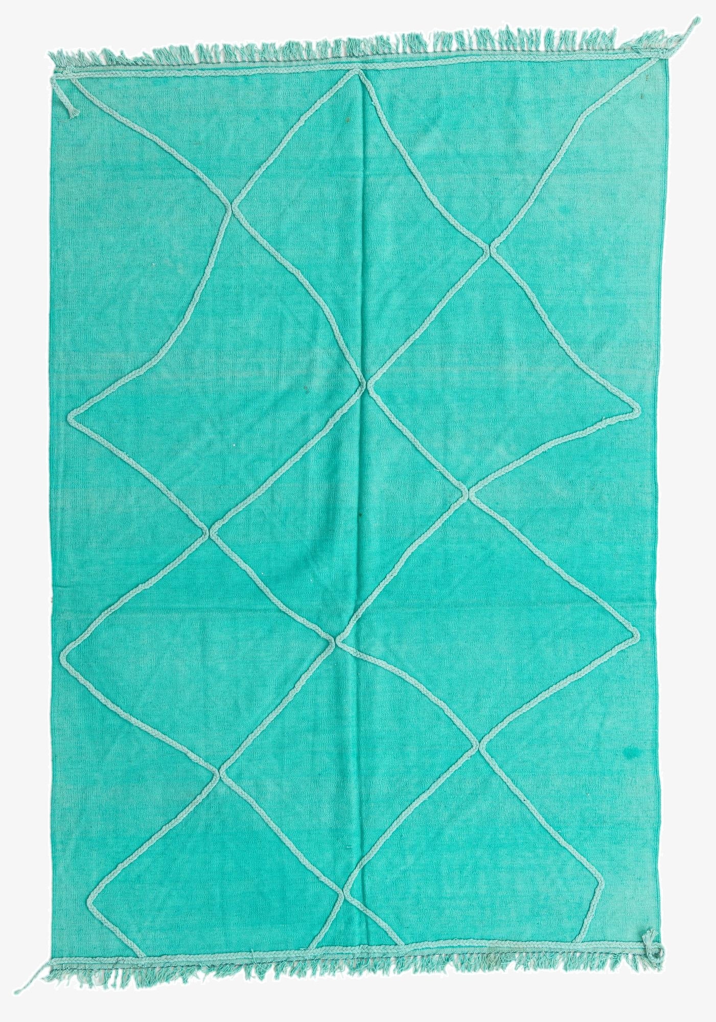  5' 6 x 8' 1  Hand Woven Kilim Modern Wool Rug