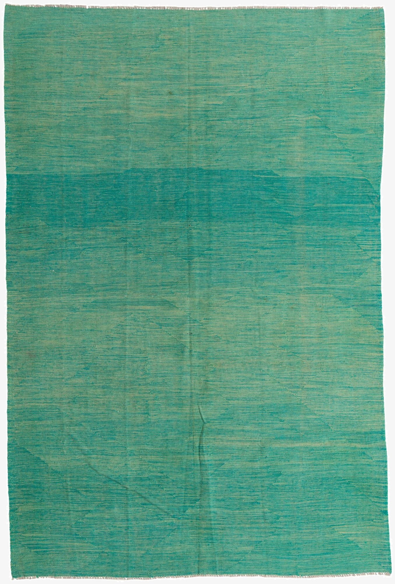  6' 5 x 9' 7  Hand Woven Kilim Modern Wool Rug