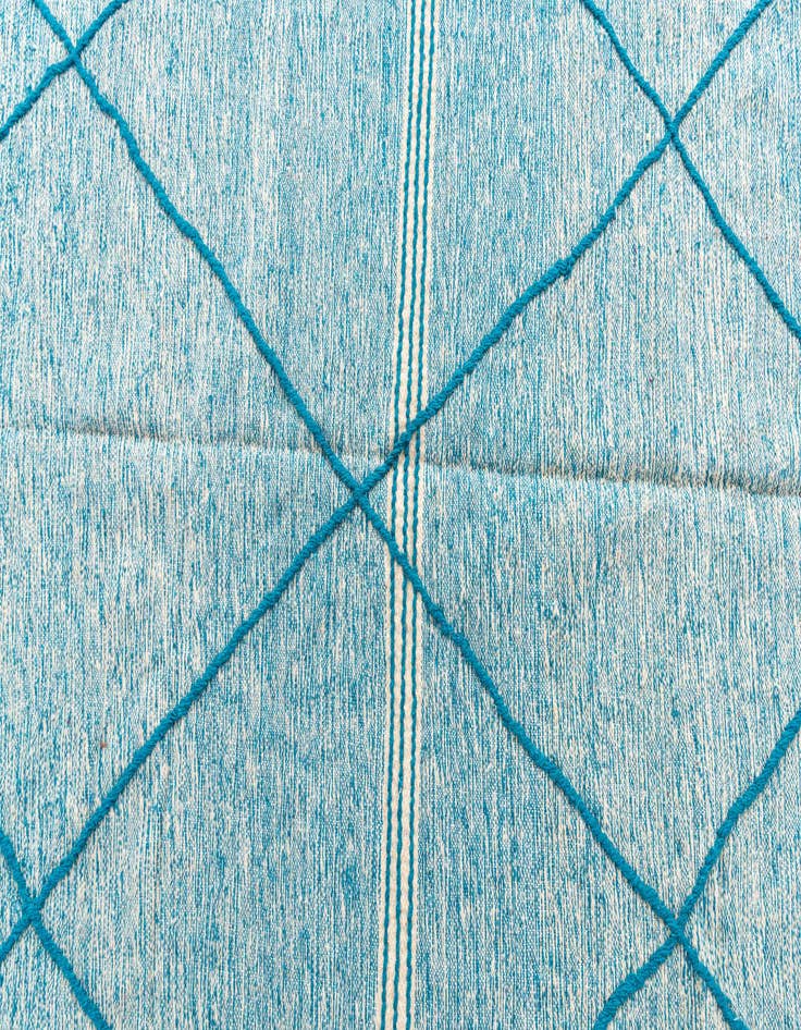 Detail image of  6' 6 x 10' 2  Hand Knotted Moroccan Wool Rug