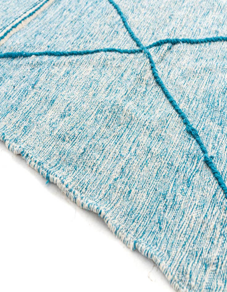 Detail image of  6' 6 x 10' 2  Hand Knotted Moroccan Wool Rug