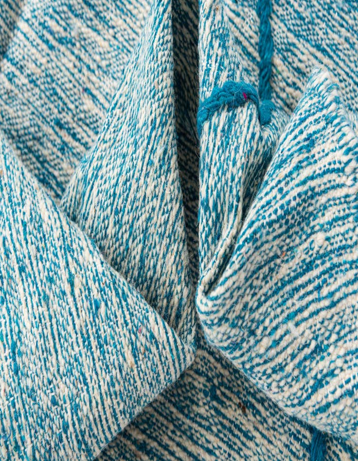 Detail image of  6' 6 x 10' 2  Hand Knotted Moroccan Wool Rug