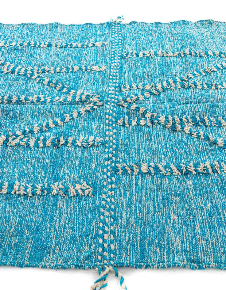 Detail image of  6' 9 x 9' 8  Hand Knotted Moroccan Wool Rug