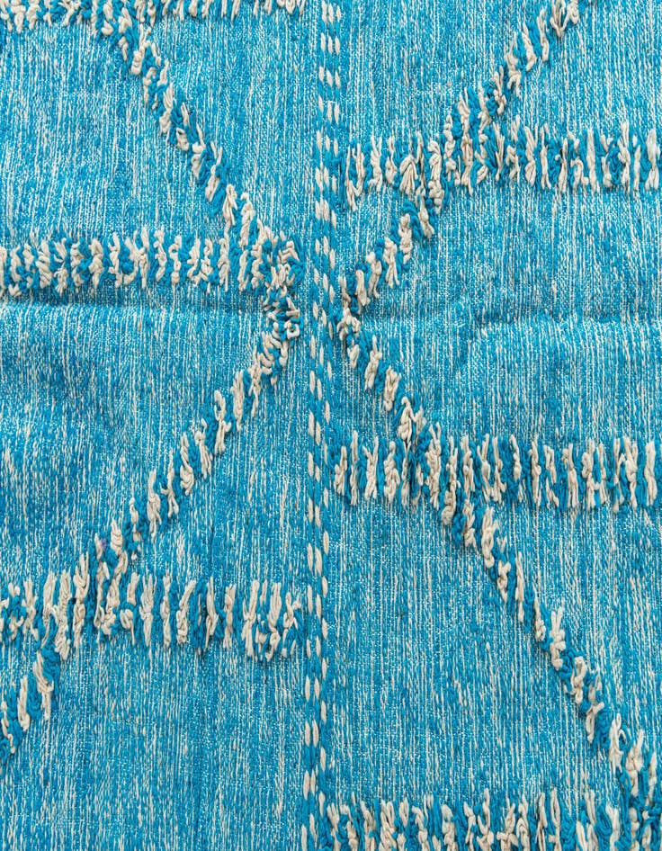 Detail image of  6' 9 x 9' 8  Hand Knotted Moroccan Wool Rug