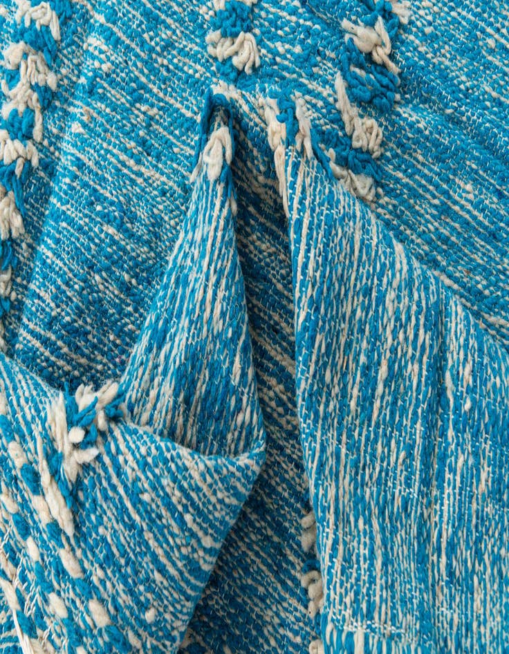 Detail image of  6' 9 x 9' 8  Hand Knotted Moroccan Wool Rug